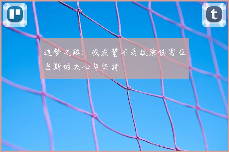 追梦之路：我发誓不是故意伤害亚当斯的决心与坚持